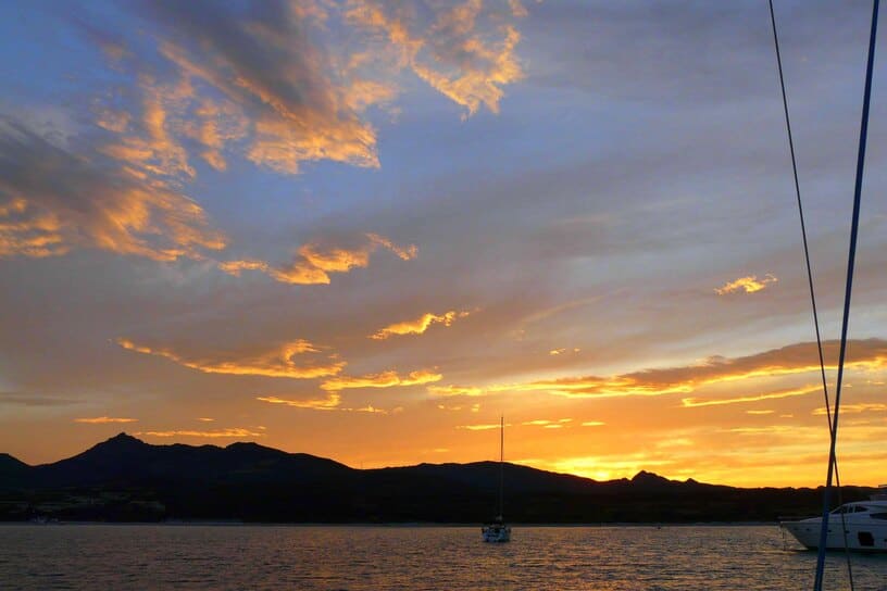 Tramonto in mare